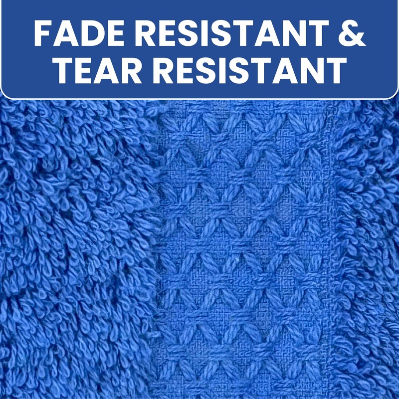Towelogy Premium Face Cloths 100% Combed Cotton Fade Resistant 33x33cm