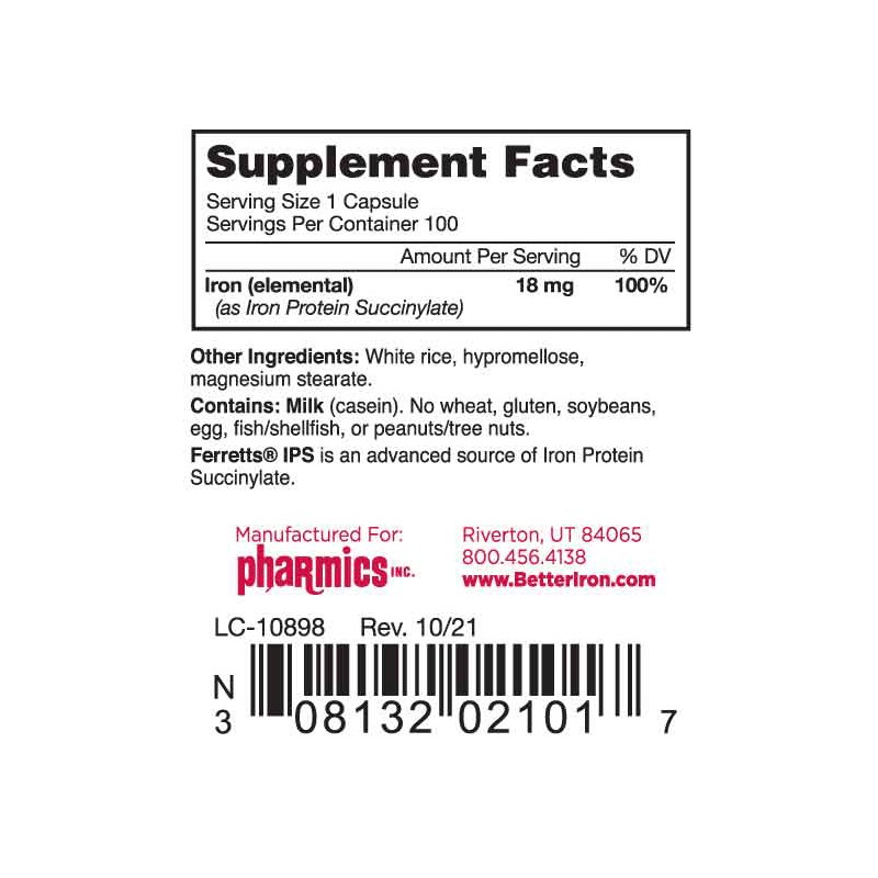 Ferretts IPS iron capsules, #100