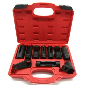Maxfavor 10PCS Automotive Oxygen Sensor Socket Set Sensor Oil Pressure Sending Unit Removal Kit