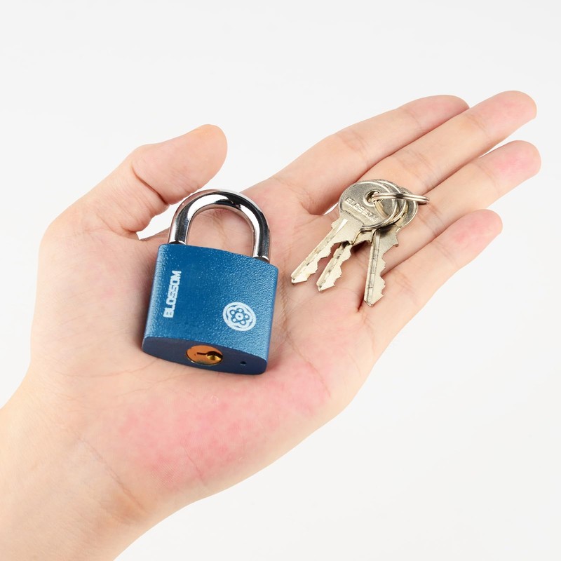 2 Pack Iron Padlock with Keys Heavy Duty Padlock High