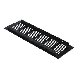 Aluminum Rectangular Air Vent Cover Black Floor Ventilation Grille Louvered Grill for Wardrobe Cabinet Closet Kitchen and Bathroom 3.15 x 9.84 Inch