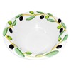 Lashuma Handmade Ceramic Round Serving Bowl Italian Ceramic Olive Design