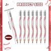 Jetec 100 Pcs Baseball Texture Golf Pencils with Erasers for