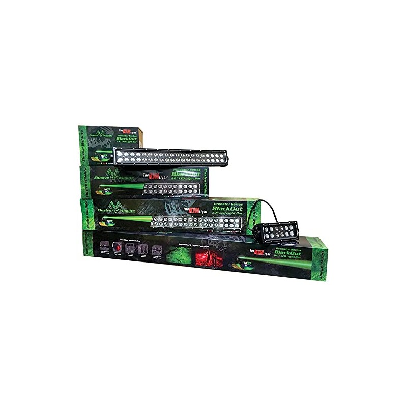 Elusive Wildlife 6 LED Red Flush Mount Light Bar Cube,