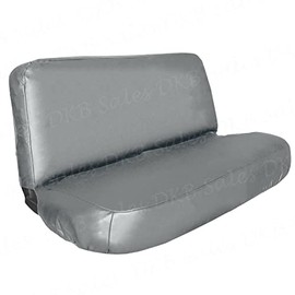 C.P.R. New Universal Full Size Bench Truck Seat Cover Fits Dodge, Ford, Chevy (PU Leather Gray)