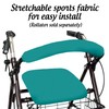 Top Glides Universal Rollator Walker Seat and Backrest Covers (Teal)