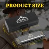 EastRock Blues Harmonica G KEY Mouth Organ 10 Hole with