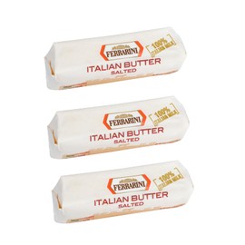 Ferrarini Salted Butter | 100% Italian | NON GMO | Pack of 3 (8.8 oz each)