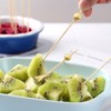 100Pack Cocktail Picks, Wooden Cocktail Toothpicks for Drinks Appetizers with