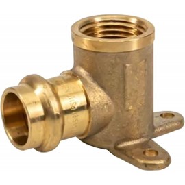 Propress Drop Ear Elbow - Pex 1/2 Inch x 1/2 Inch Female NPT Drop-ear Elbow -Copper Pro press Fitting - Copper Drop Ear Elbow - Solution for Quick Plumbing Installations (Pack of 1)