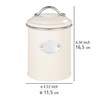 WENKO Nero Storage Tin 1 Litre Retro Design for Airtight