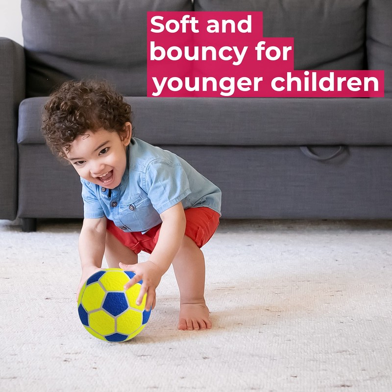 Soft Rubber Indoor Football with Felt Cover Football Gift Size