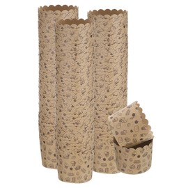 QUARKZMAN 150 Stück Papierbackförmchen 6oz Braun Kraftpapier Muffins Liner Cupcake Fettbeständige Einweg-Bulk-Wraps für Hochzeit Geburtstag Abschluss, Kleiner Kuchen