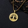 Tree of Life Necklace Gold Plated Over 925 Sterling Silver