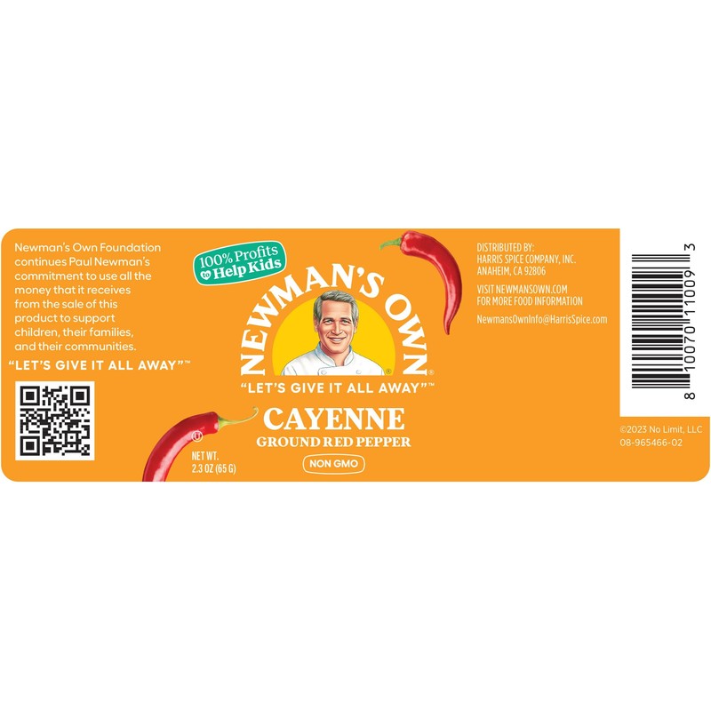 Newman's Own Ground Cayenne, 2.3 Ounce Bottle