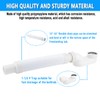 Cinsda Bathtub Shower Drain Pipe, Low Profile Flat 1 1/2