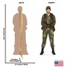 Cardboard People Female Soldier Life Size Cardboard Cutout Standup