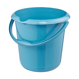keeeper Eimer mit Ausguss, integrierter Mess-Skala und ergonomischem Griff, 10 l, Mika Eco Line, Blau (Eco Sky Blue)