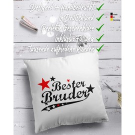 StyloTex Decorative Cushion Best Brother (VintageStyle)