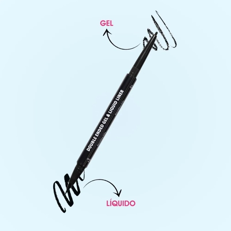 Delineador Liquido Double Ended Gel & Liquid Liner Moira