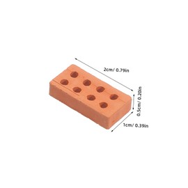 Gatuida 50Pcs Miniature Brick Models for DIY Building Projects Realistic Micro Landscape Brick Decor for Adults for Creating Mini House Models and Architectural Scenes