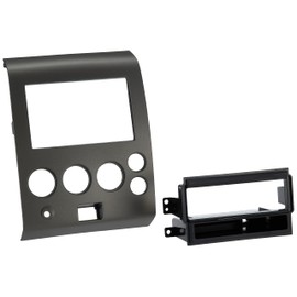 Metra Electronics 99-7406 Single DIN/Double DIN Installation Kit for 2004-2006 Nissan Titan and Armada Vehicles Without Climate Controls (Gray)