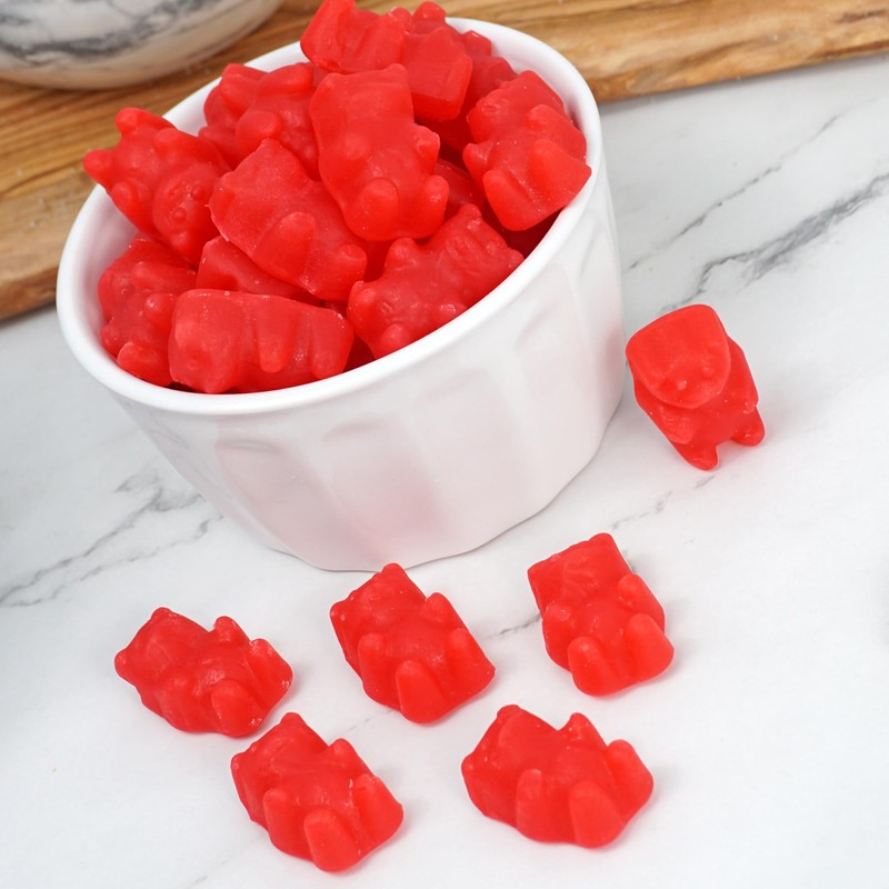 Juju Cinnamon Bears, 1 Pound Bulk Bag, Firm & Chewy