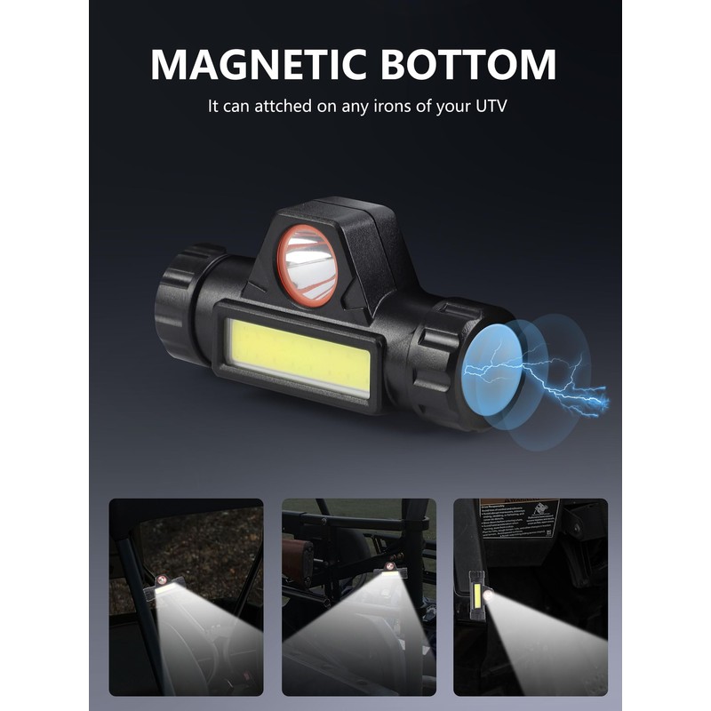 UTV Dome Light – Rechargeable UTV Cage Roof Lights, Universally