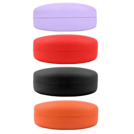 CHZZMS 4 PACK Extra Large Hard Shell Eyeglasses Case, Protective Case For Eyeglasses and Sunglasses (4 PACK-A)