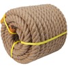 Twisted Manila Rope (1-1/4 Inch x 100 Feet) Natural Hemp