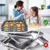 8PCS Baking Sheet Stackers,Space-Saving Tray Stackers, Reusable Trays Stacking Holder,Multi-purpose
