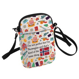 HOLLP Norwegian Gift Norway - Mochila pequeña para mujeres noruegas, regalo del orgullo de Norge, Soy noruego