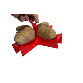 Dependable Industries inc. Essentials Microwave Baked Potato Maker BPA Free Plastic Cook Up to 4 Potatoes in Minutes