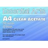 Essential Arts A4 Clear Acetate 240 Micron Pack of 10
