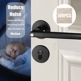 Bimeon® 100PCS Clear Rubber Feet, Small Self Adhesive Pads, Sticky Rubber Dots, Non-Slip Cabinet Stoppers, Furniture Buffers — Hemispherical Silicone Pads for Door Furniture