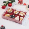 RomanticBaking 50PCS 10x7x2 inches Clear Cookie Boxes Strawberry Boxes Bakery