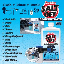 STAR BRITE Salt Off Concentrate Kit - Ultimate Boat Salt Remover & Marine Engine Flush - 32 OZ. with Applicator - Perfect for Outboard Motor Flush & Washing Salt Deposits Away (094000)