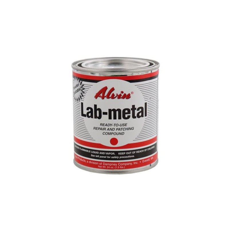 Alvin 24oz Lab Metal Durable Economical Repair Putty Dent Filler