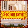 Halloween Clown Banner Outdoor, Do Not Enter Sign, Circus Decor