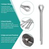 260 Stück Splinte Sortiment,Splint Edelstahl Klappsplinte, Splinte, Federstecker Set, Karosserie