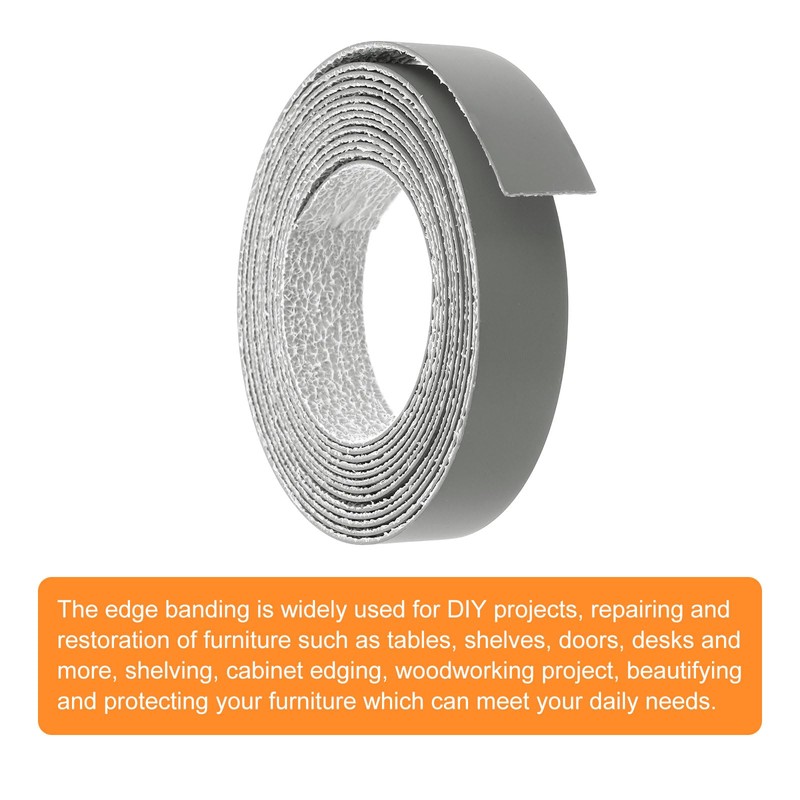 uxcell Edge Banding, 3/4 Inch x 10ft Pre-Glued Veneer Edging