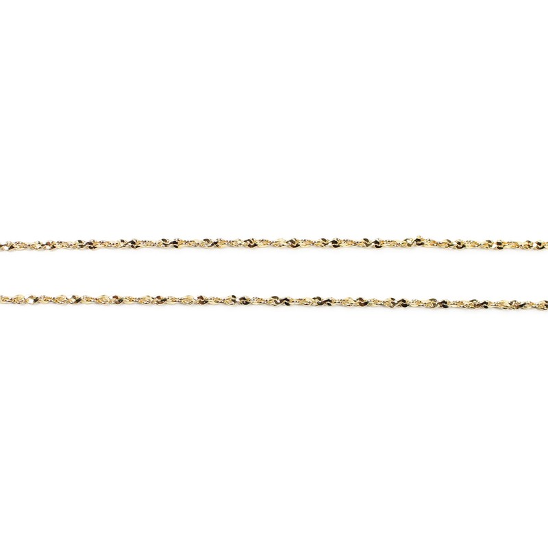 Pearl Glass Cord Brass 72cm Gold CG-104