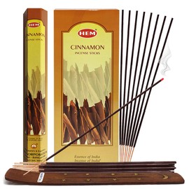 Cinnamon Incense Sticks and Incense Stick Holder Bundle Insence Insense Hem Incense Sticks