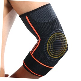 BESPORTBLE 3pcs Breathable Compression Elbow Guard Sleeve for Outdoor Sports Professional Arm Support Orange for Hiking Cycling Running and Fitness Activities
