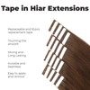 28 Inch Tape in Hair Extensions 10 Pcs 50g Seamless