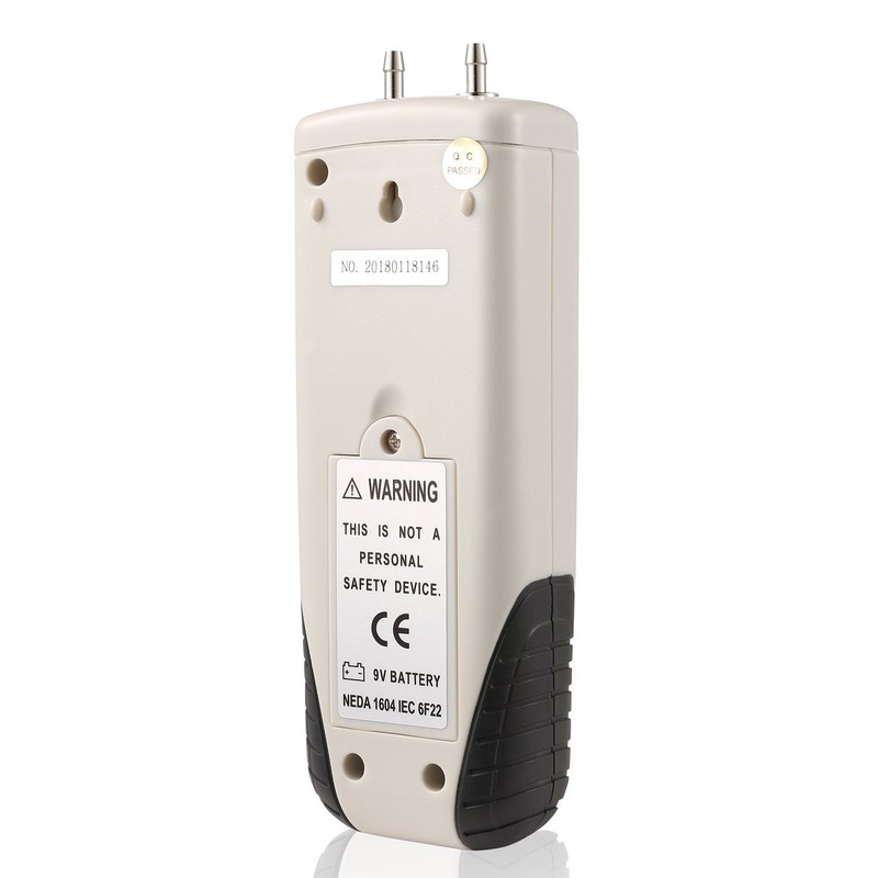 Hti-Xintai Digital Manometer, Dual Port Air Pressure Meter Pressure Gauge