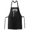 MoonWorks BBQ Apron for Men with Saying Series Griller Line