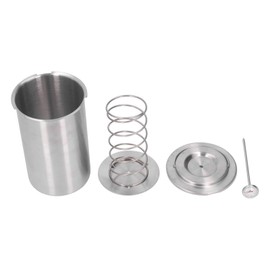 TOPINCN Stainless Steel Ham Maker with Thermometer, Homemade Deli Meat Press for Kitchen Bacon Pan Stove, Portable and Efficient