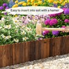 GHWIE GHWIE Wooden Garden Fence Wood Garden Edging Border Decorative