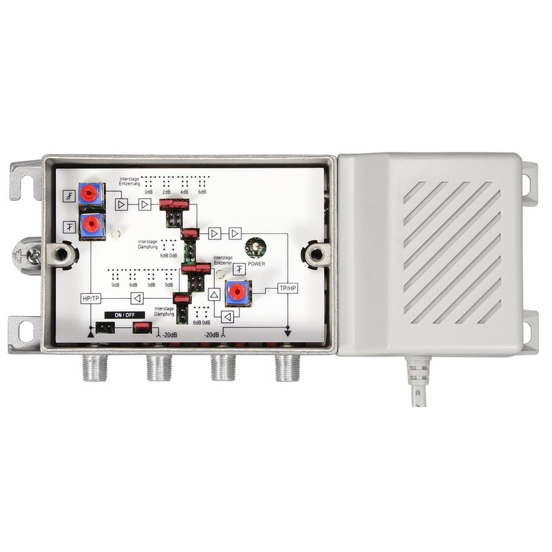 Axing BVS01568 Home Connection Amplifier (38 dB Adjustable) with Active